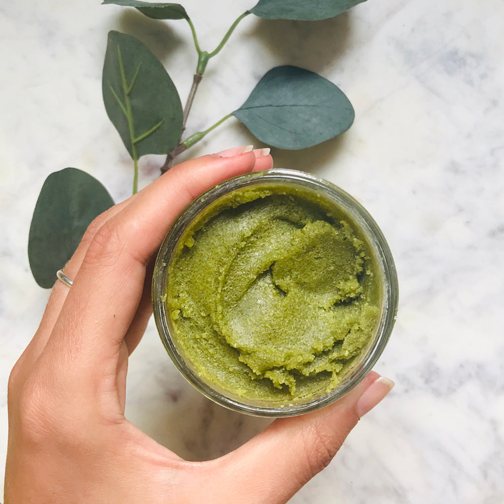 matcha sugar scrub