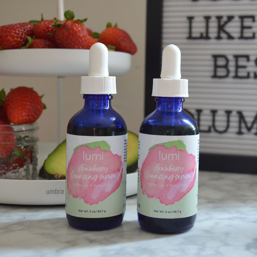 strawberry cleansing serum